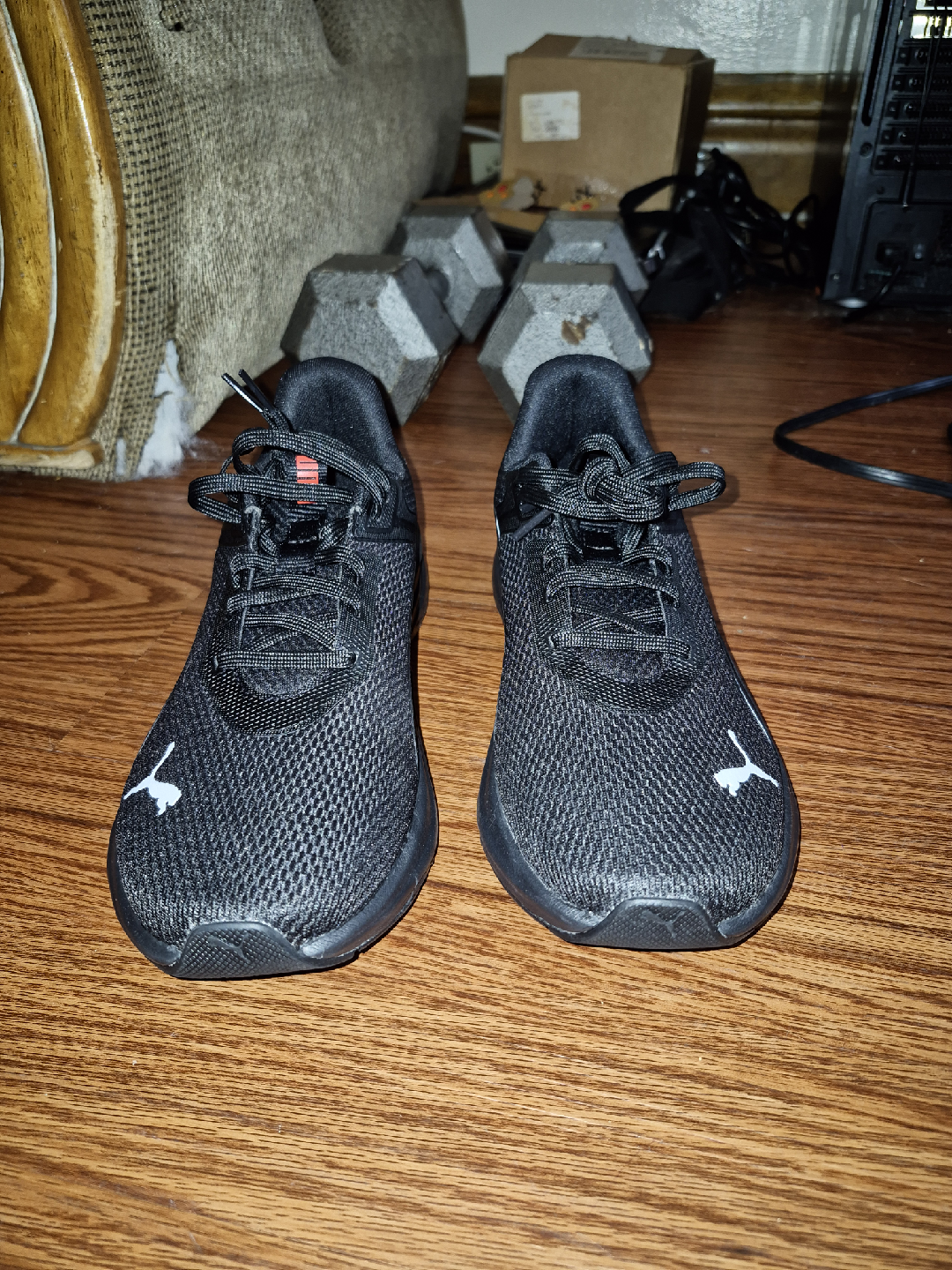 US8.5 Puma All Black Running Shoes - photo 3