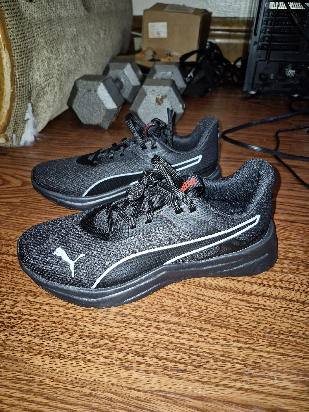US8.5 Puma All Black Running Shoes - photo 4