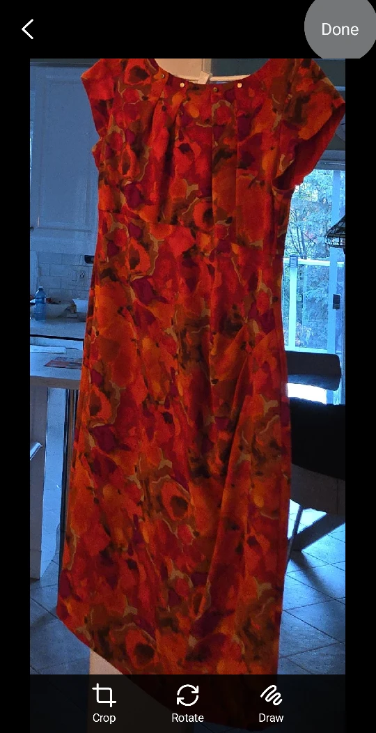 Floral Print Dress - Orange