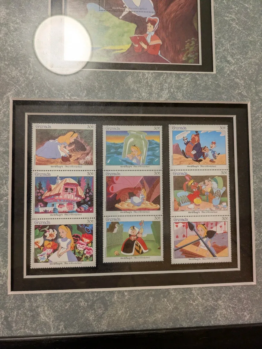 Disney's Alice in Wonderland Framed Stamp Art (limited edition) image indicator(4)