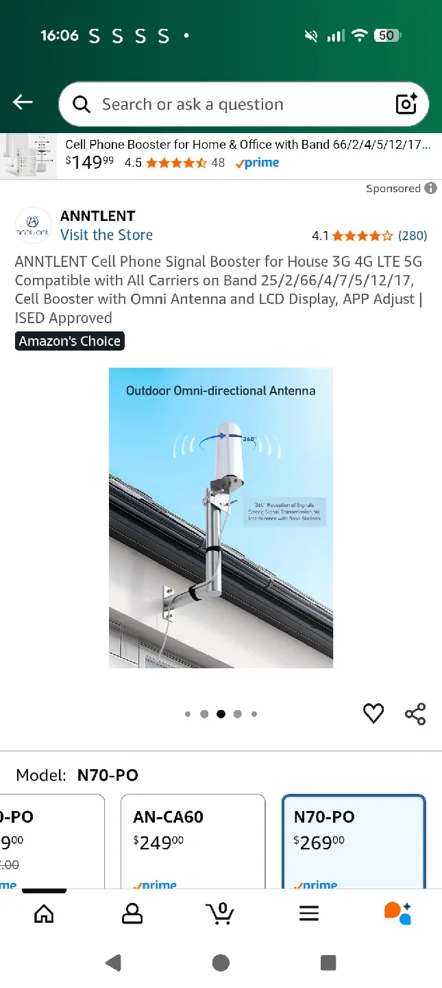 ANNTLENT Cell Phone Signal Booster N70-PO🥕 image indicator(7)