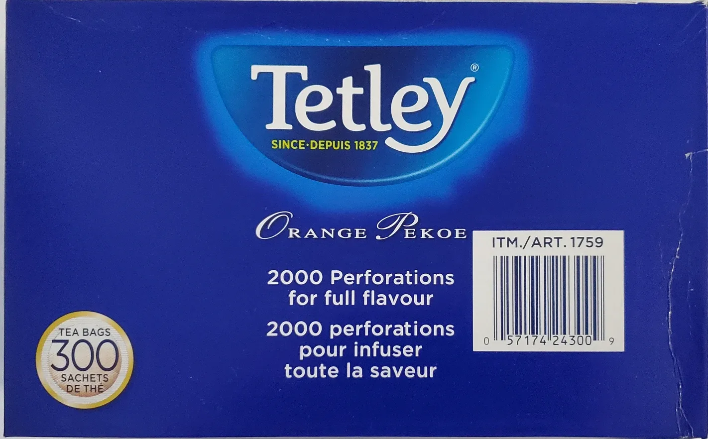 (Near full box) Tetley Orange Pekoe Tea Bags image indicator(3)