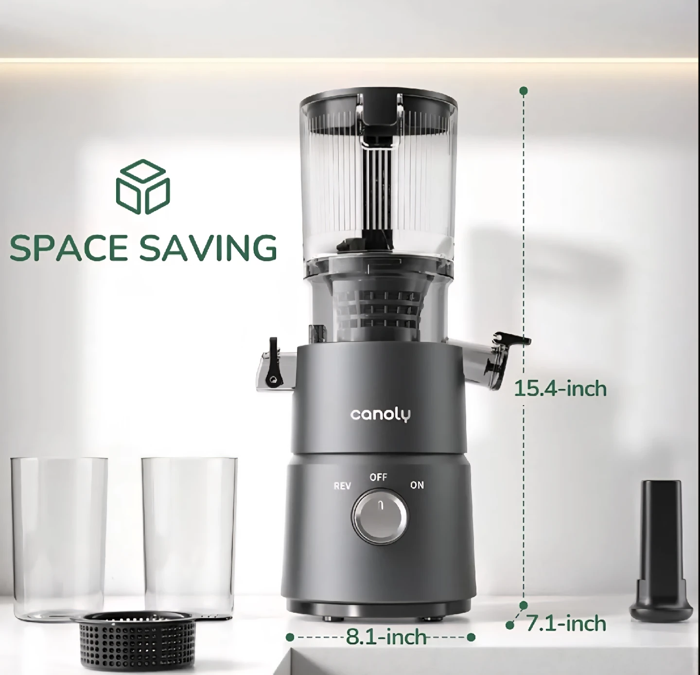Canoly Cold Press Slow Masticating Juicer - photo 3