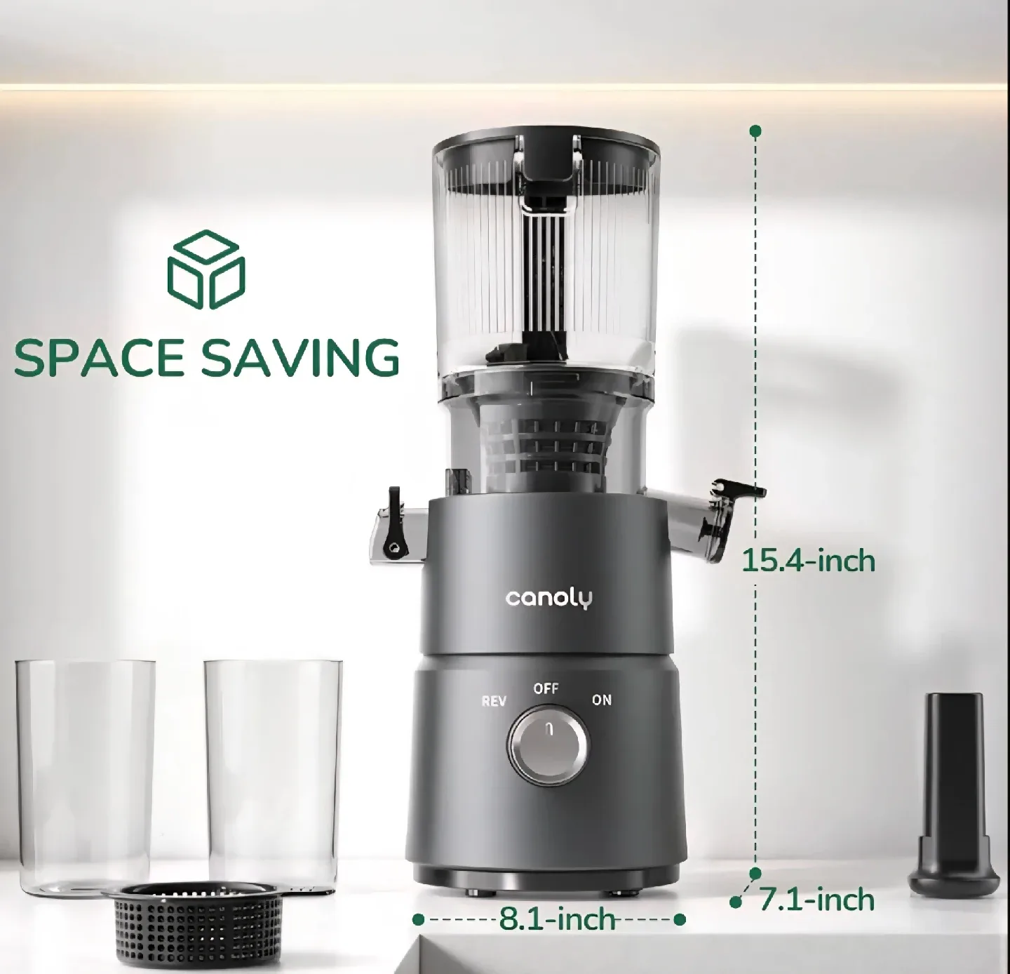 Canoly Cold Press Slow Masticating Juicer image indicator(3)