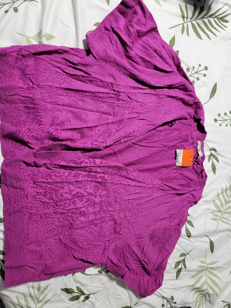 Joe Fresh Purple Cardigan - Size L - photo 2
