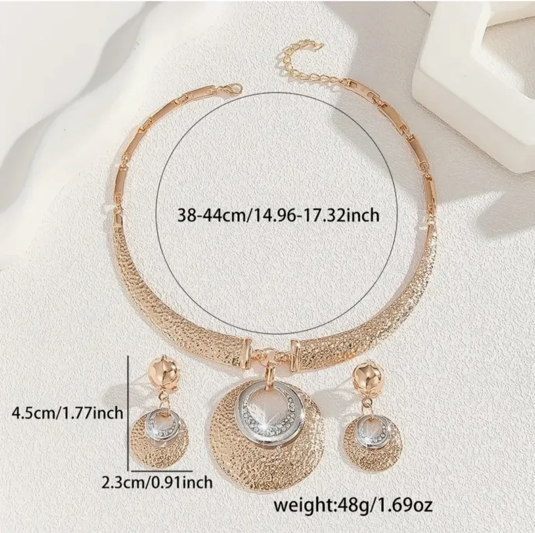 14 k golden plated jewelry set image indicator(3)
