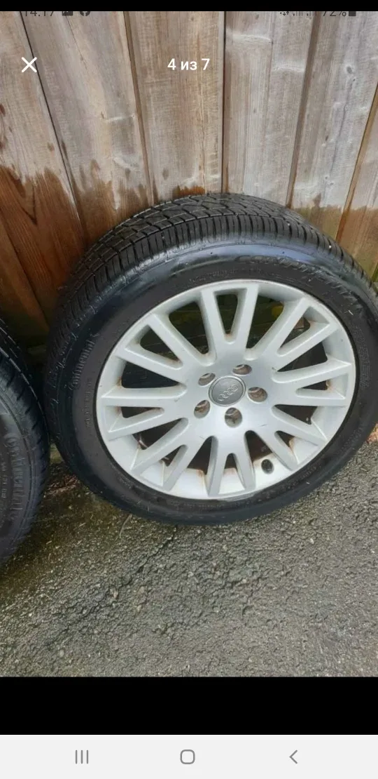 Continental Pure Contact 245/45/R17 Audi A6 set Tires+Rims image indicator(2)