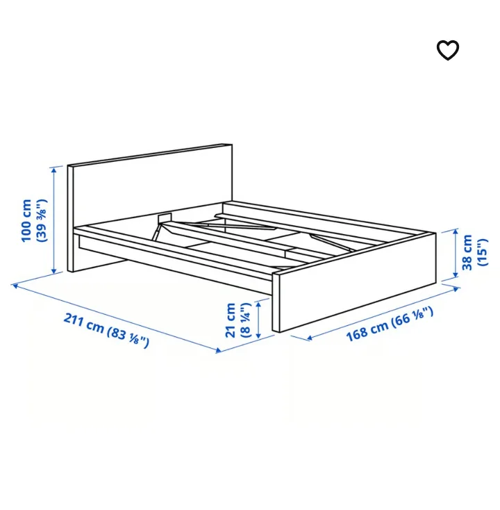 IKEA Malm Queen Bed Frame - White image indicator(2)