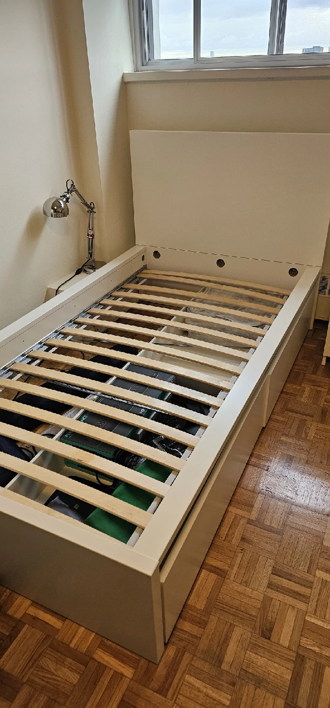 Twin Size IKEA bed with two drawers - photo 3