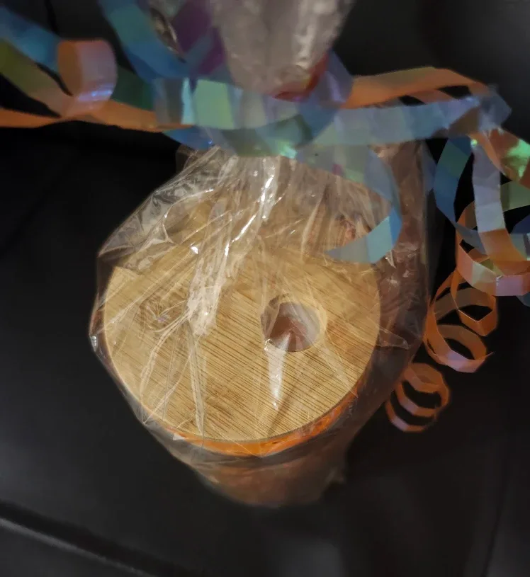 NEW Glass Tumbler with Bamboo Lid and Straw image indicator(5)