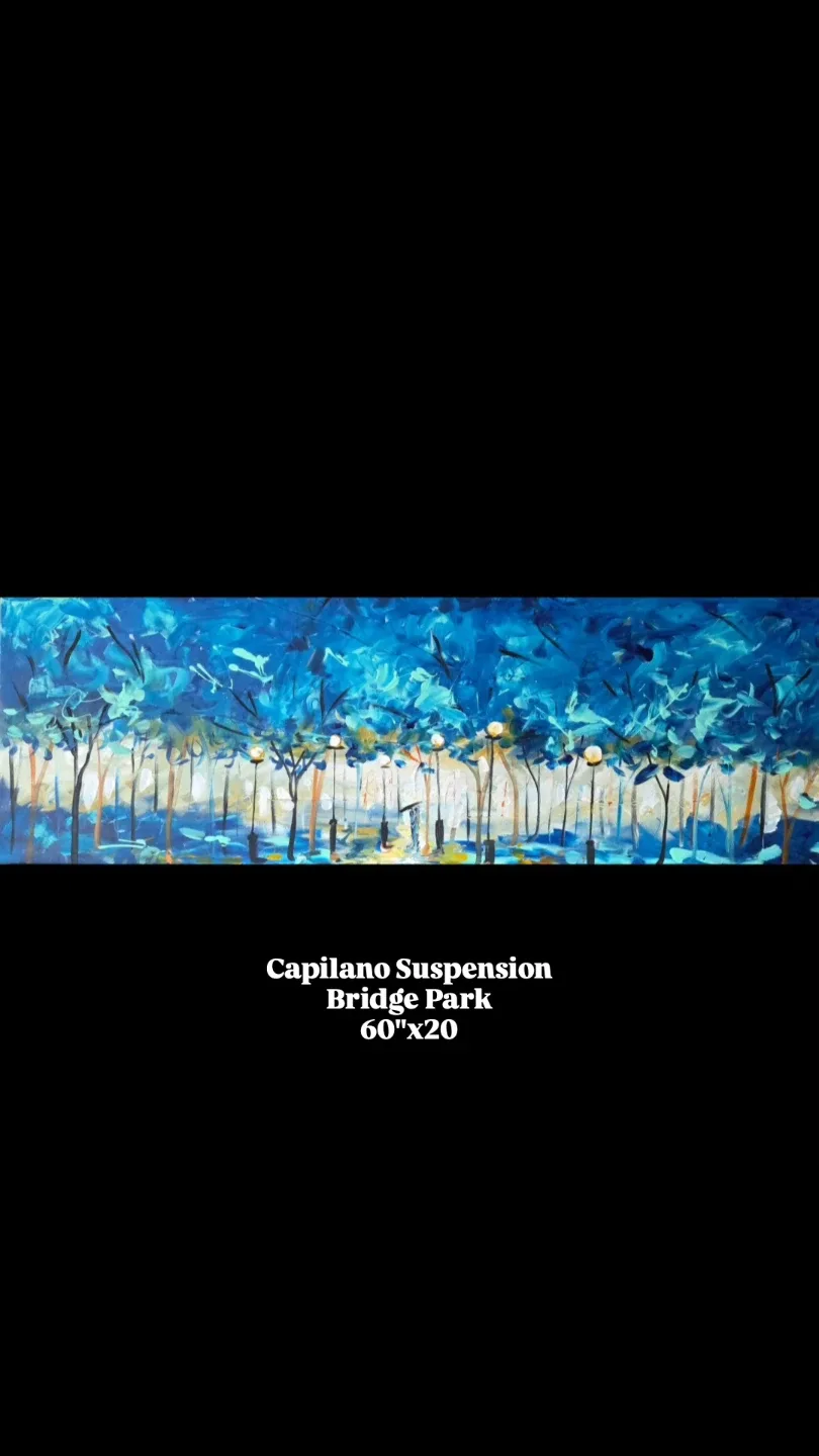 Original  painting by local artist Capilano Suspension Park image indicator(2)