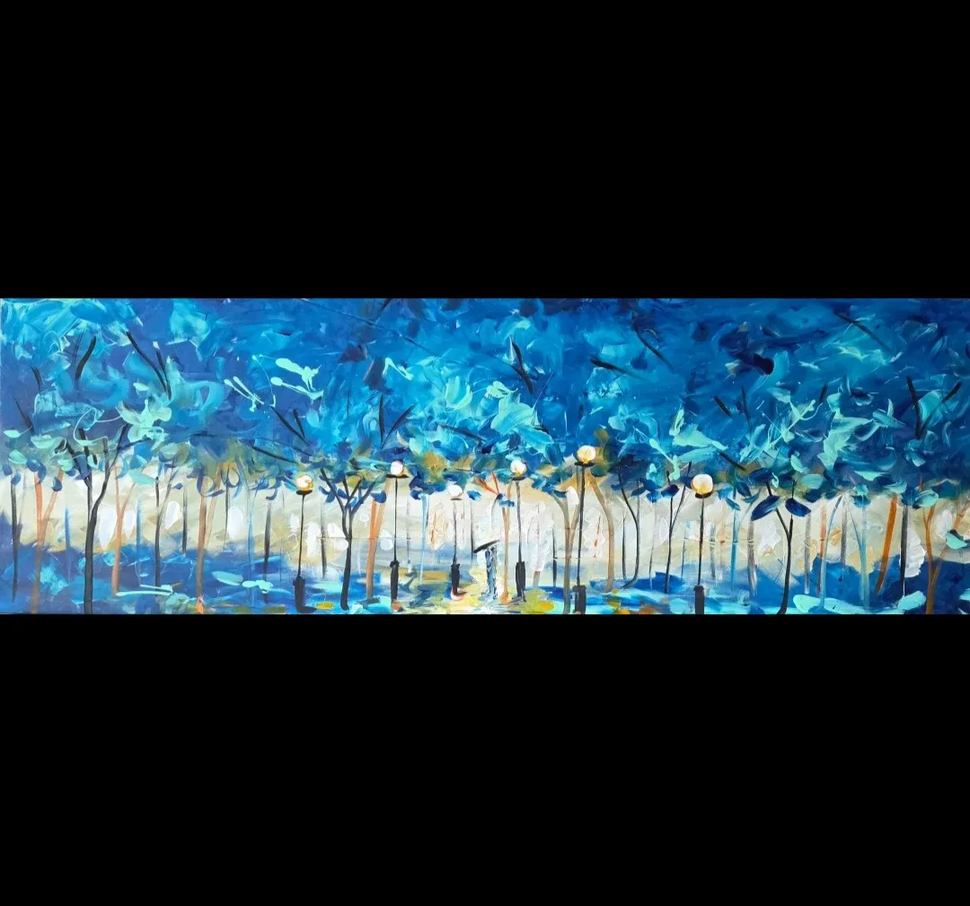 Original  painting by local artist Capilano Suspension Park image indicator(3)