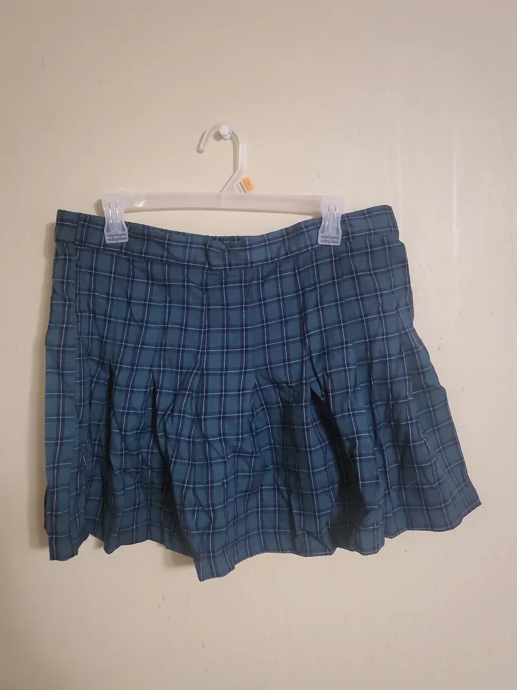 Green Plaid Skirt