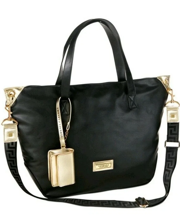 Versace Black Tote Bag thumbnail