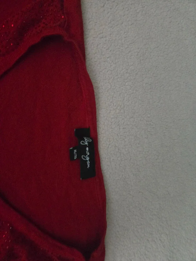 Lilly  Morgan Red Long Sleeve Top XL image indicator(3)