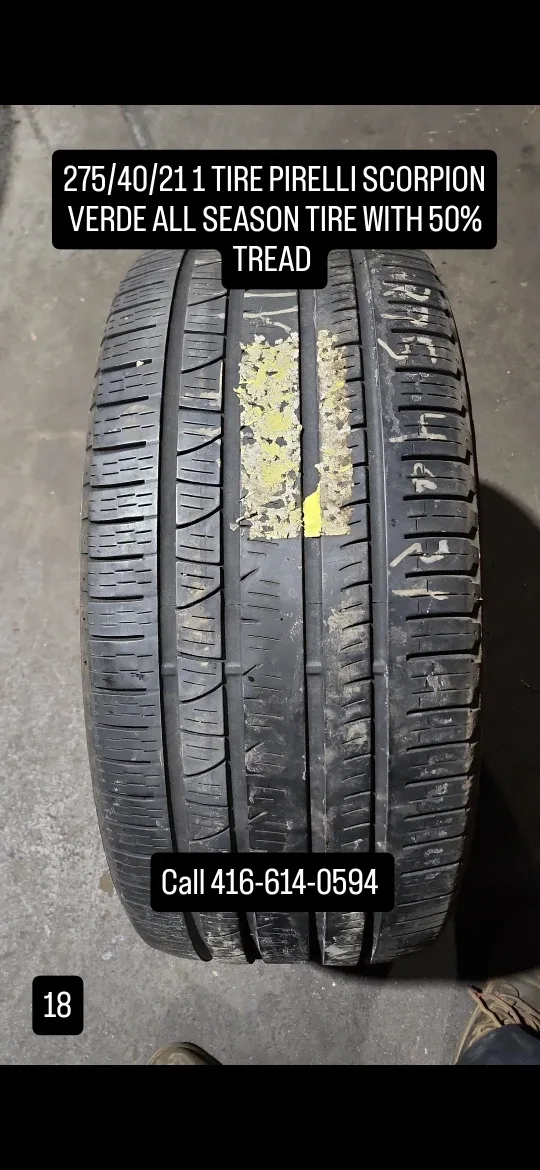 Pirelli Scorpion Verde 275/40/21 Tire - 50% Tread