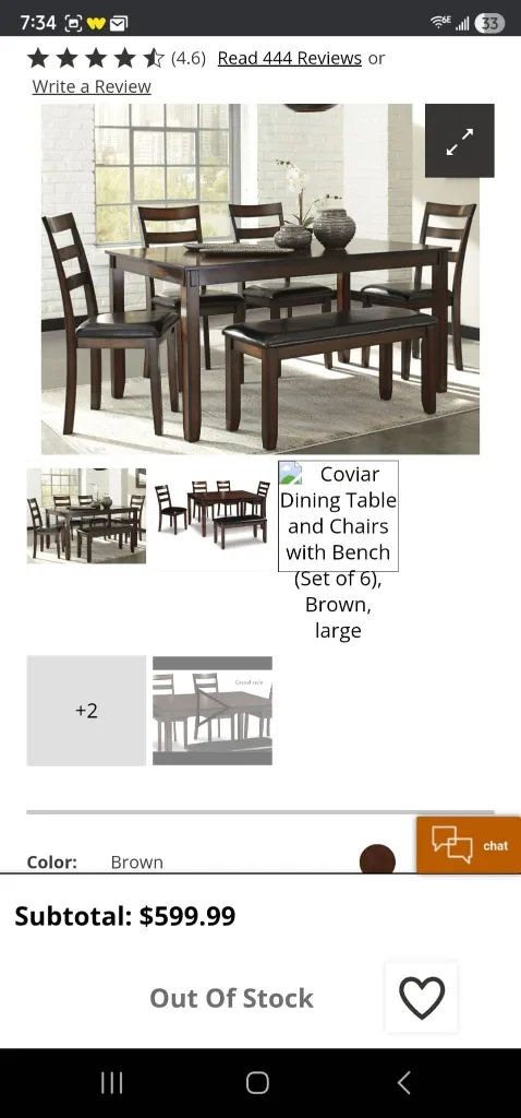 Dining Room Table and Chairs Set image indicator(8)