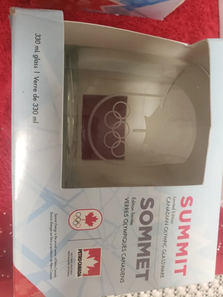 Summit Canadian Olympic Glassware - New in Box!