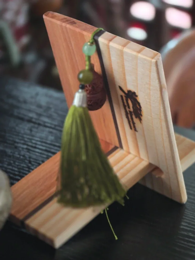 vintage soviet Cardinal Pocket Watch on Wooden Stand and tassel image indicator(3)