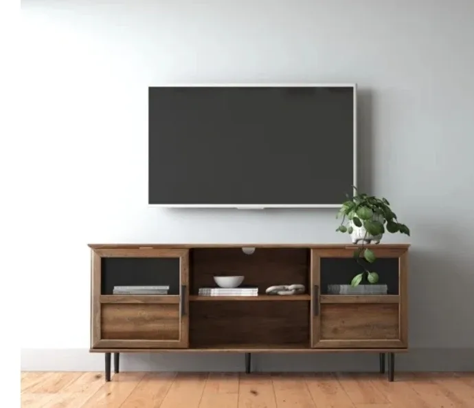 Rustic Brown Wood TV Stand - 58 inch image indicator(3)