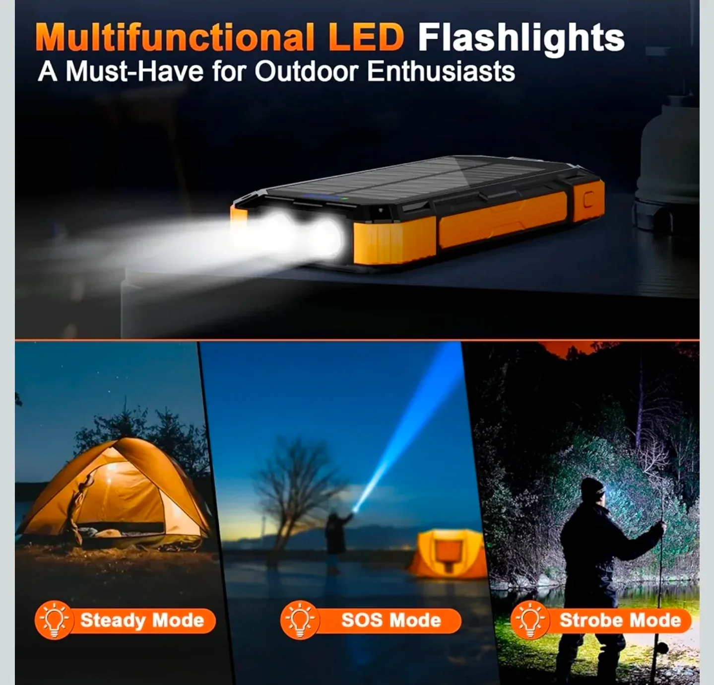 Solar Charger Power Bank image indicator(6)