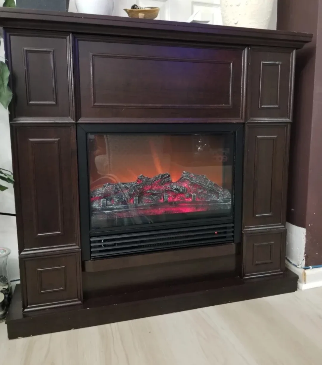 Electric Fireplace - Dark Brown