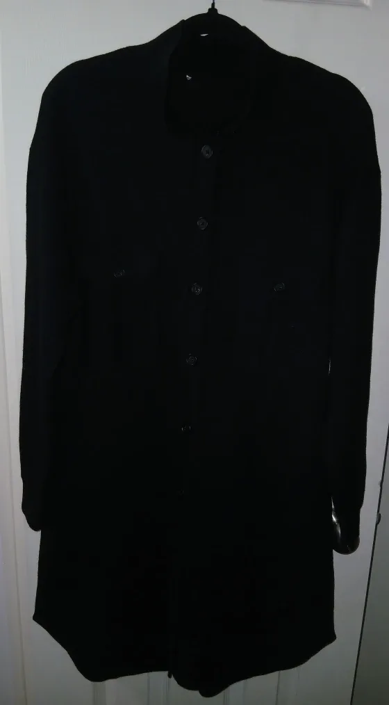 Black Longline Cardigan - Size Large image indicator(2)
