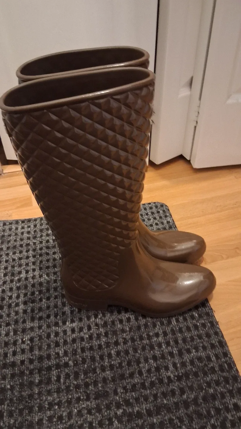 ccilu Equestrian Wellies - Brown Rain Boots image indicator(2)