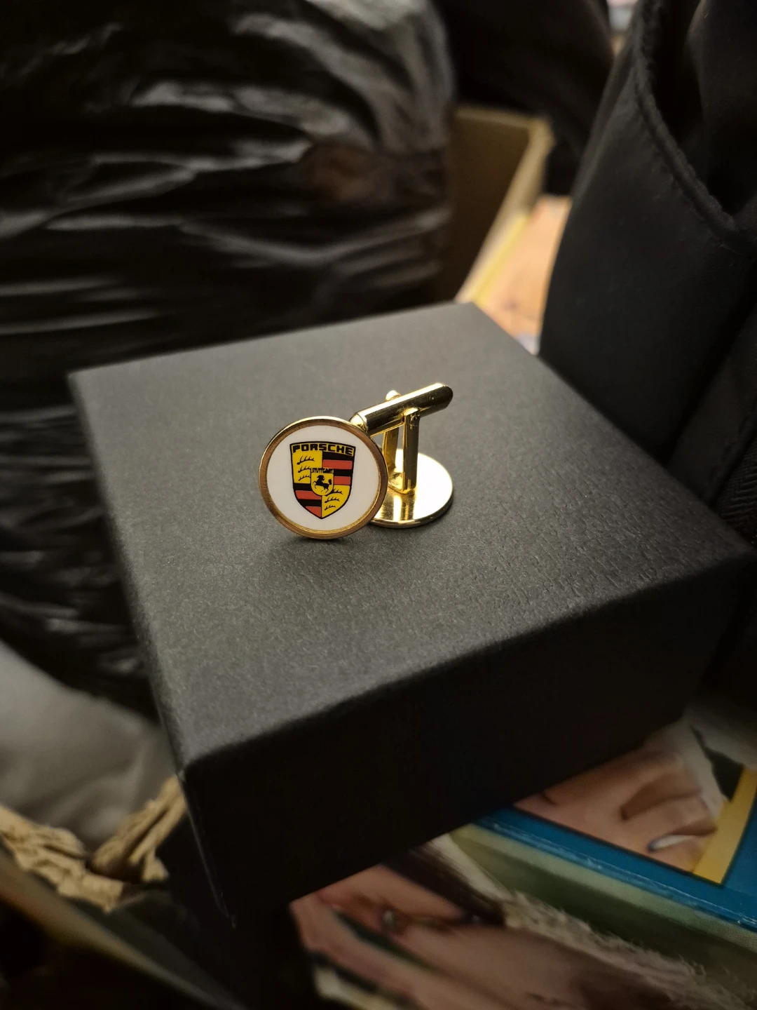 Porsche Cufflinks - Gold