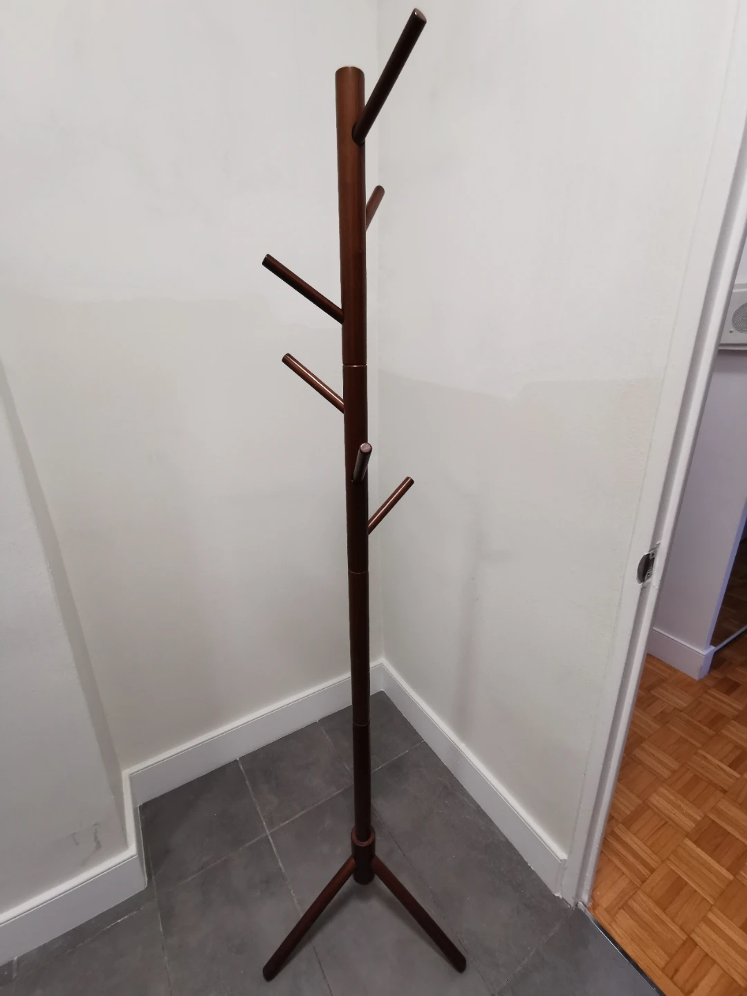 Wooden Coat Rack Tree Style