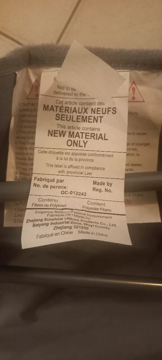 New Butterfly Chair - Grey Polyester image indicator(2)