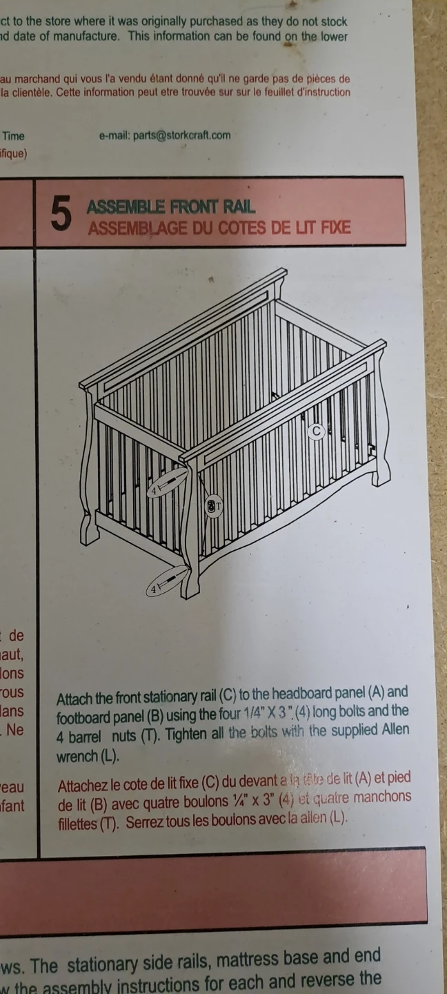 Stork Craft Convertible baby toddler Crib