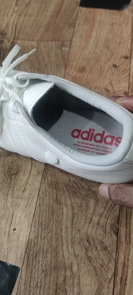 Adidas White Leather Sneakers image indicator(2)