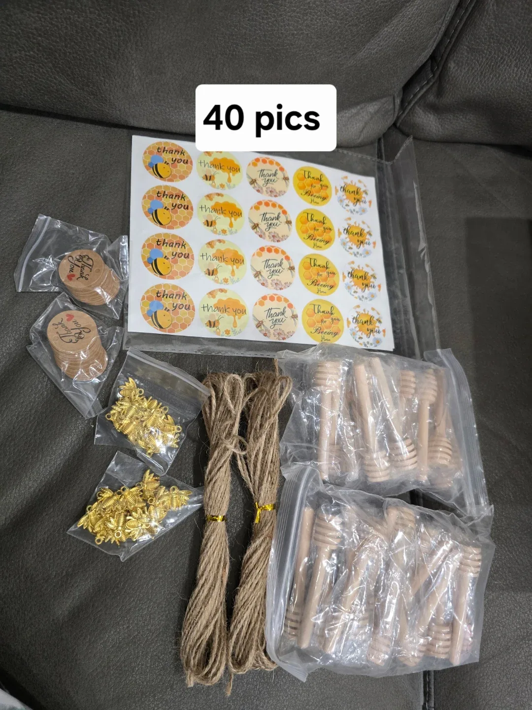 Mini Glass Honey Jars - 1.5oz Hexagon Jars 40pcs image indicator(10)