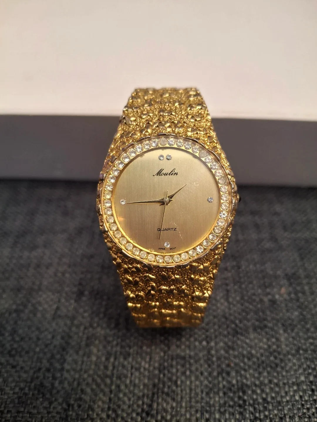 Moulin Quartz Gold Watch thumbnail