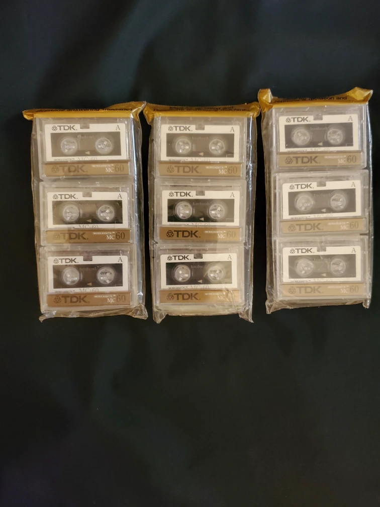 (3)TDK 3-Pack Microcassette Tapes