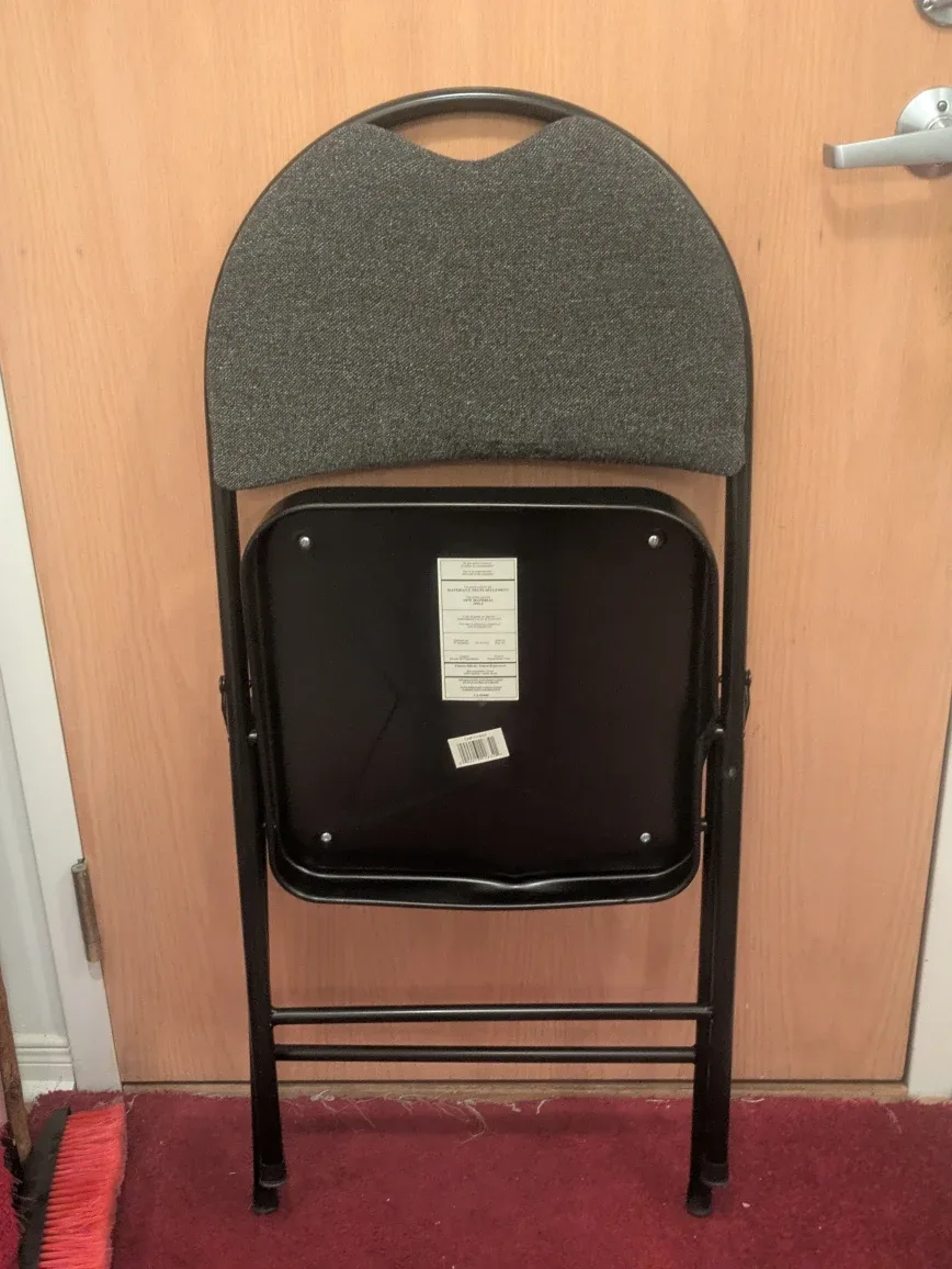 Folding Chair - Grey Fabric