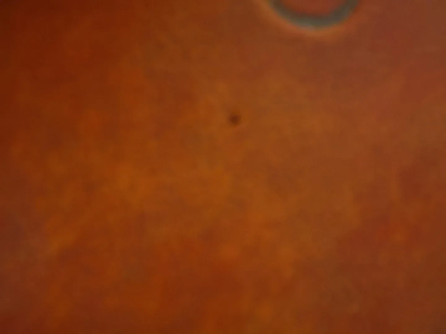 Vintage Burnt Orange Mid Century Ottoman. image indicator(7)