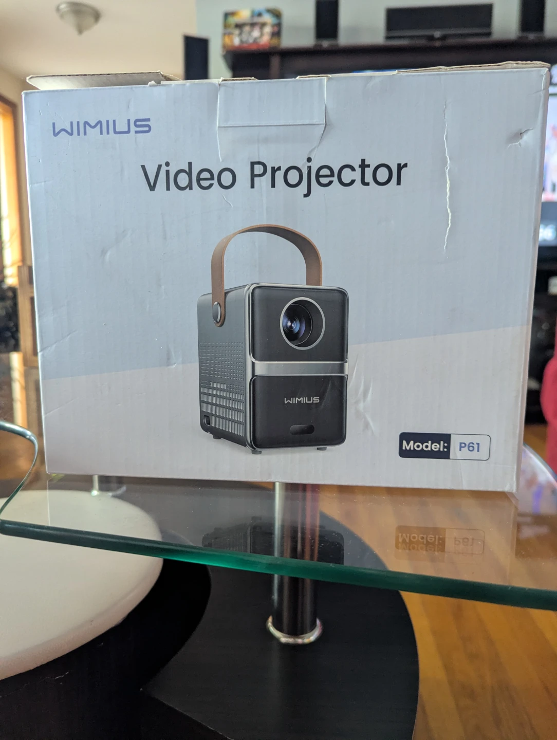 WiMiUS P61 Mini Portable Projector - Gray - photo 4
