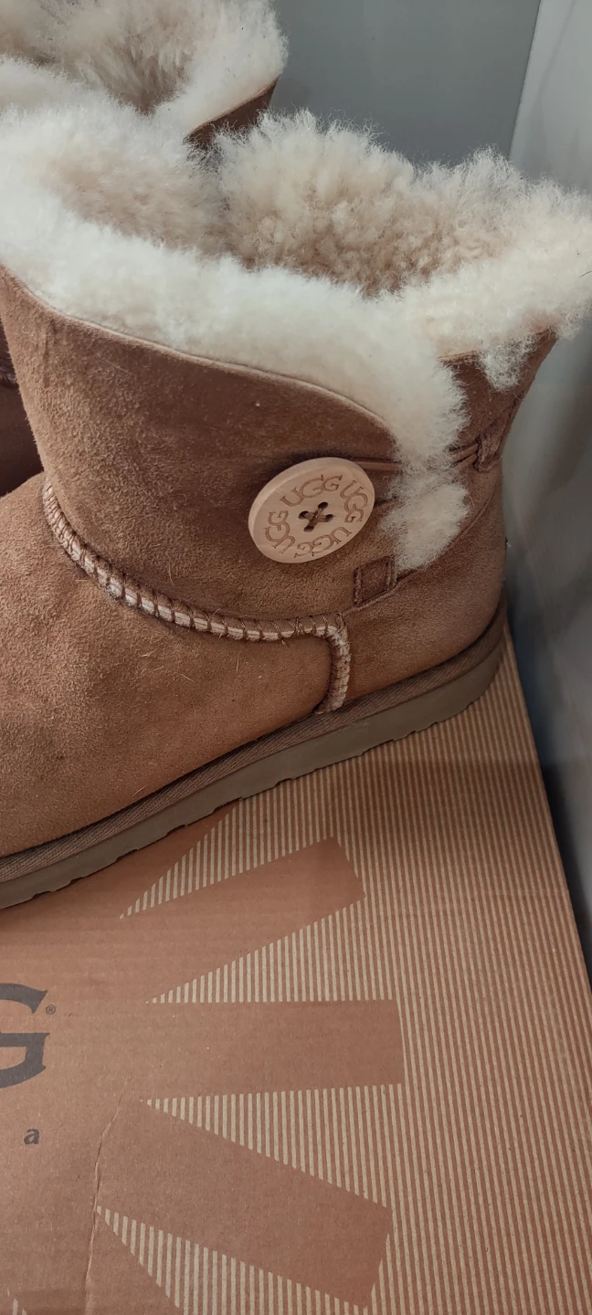 (NEW) UGG Australia Mini Bailey Button Boots (Retail $270) - photo 2