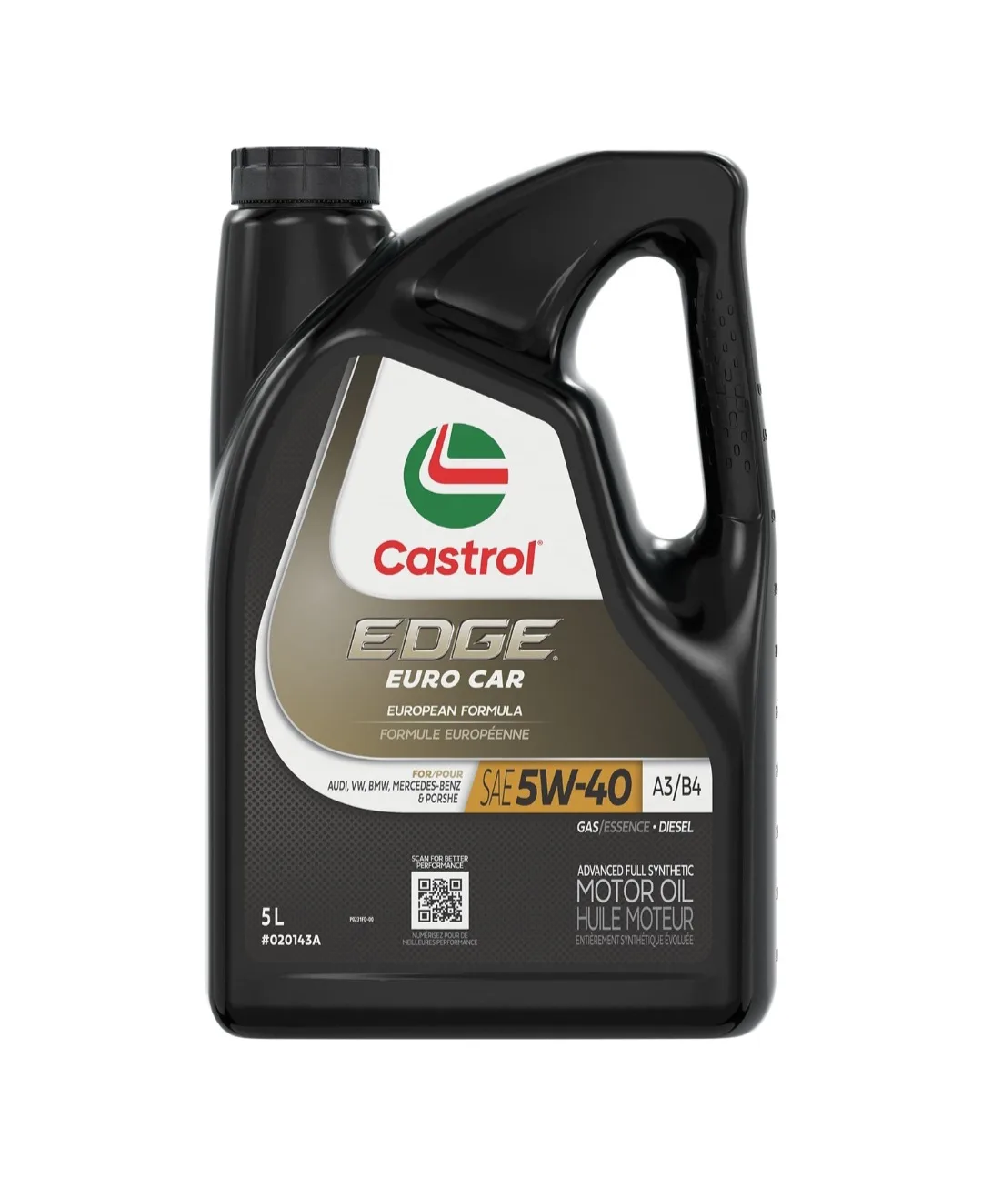 Castrol EDGE Euro Car 5W-40 Motor Oil