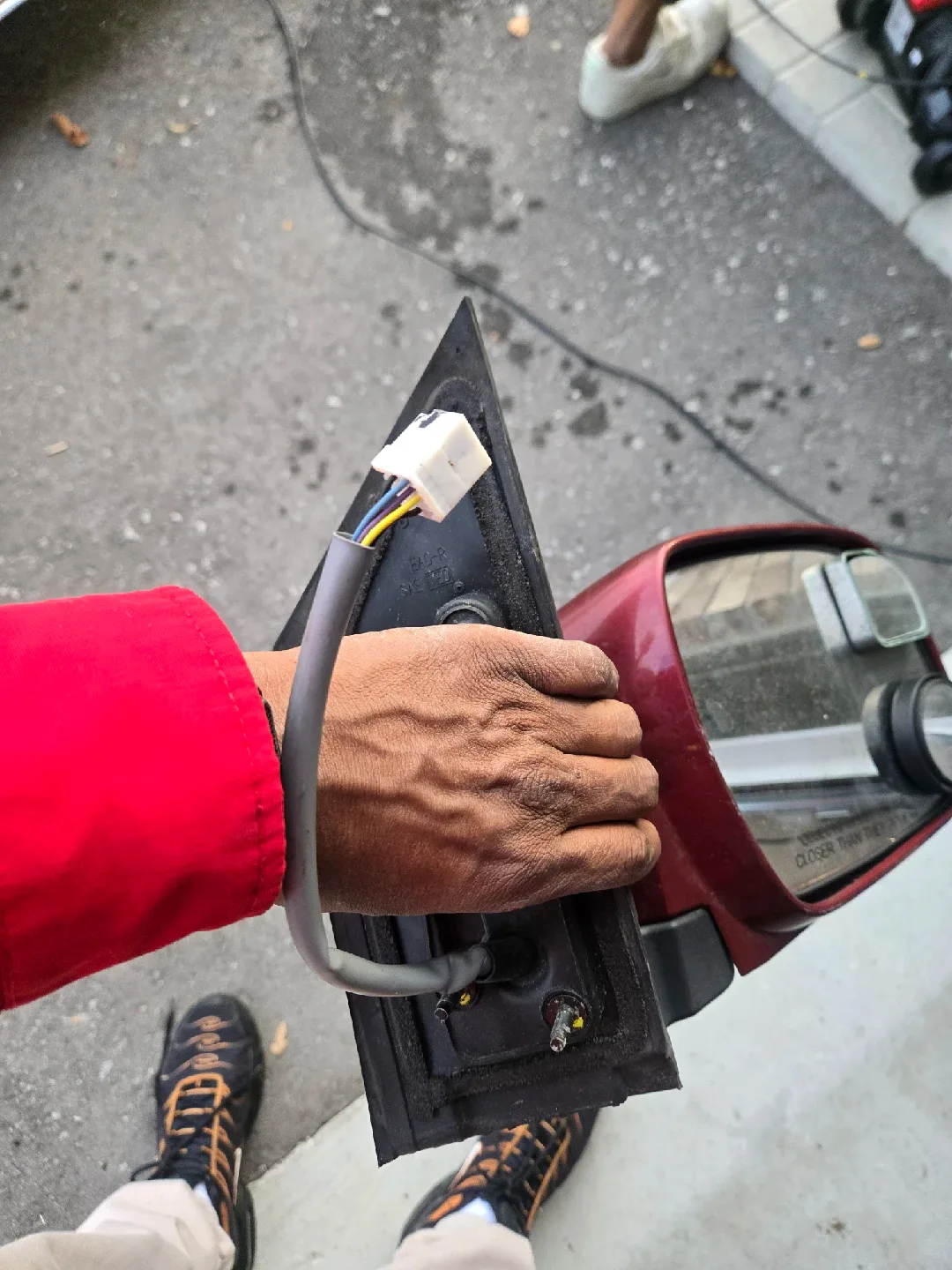 Car Side Mirror - Red