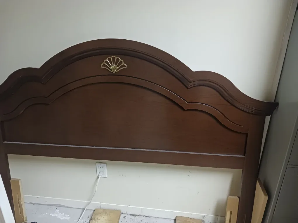 Brown Wooden Headboard