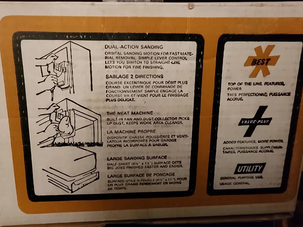 Black & Decker Dual Action Flat  Sander ( orbital & Striaght ) image indicator(3)