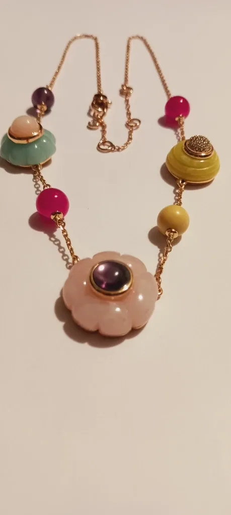 NEW !! KATE SPADE NEW YORK Colorful Flower Necklace image indicator(2)