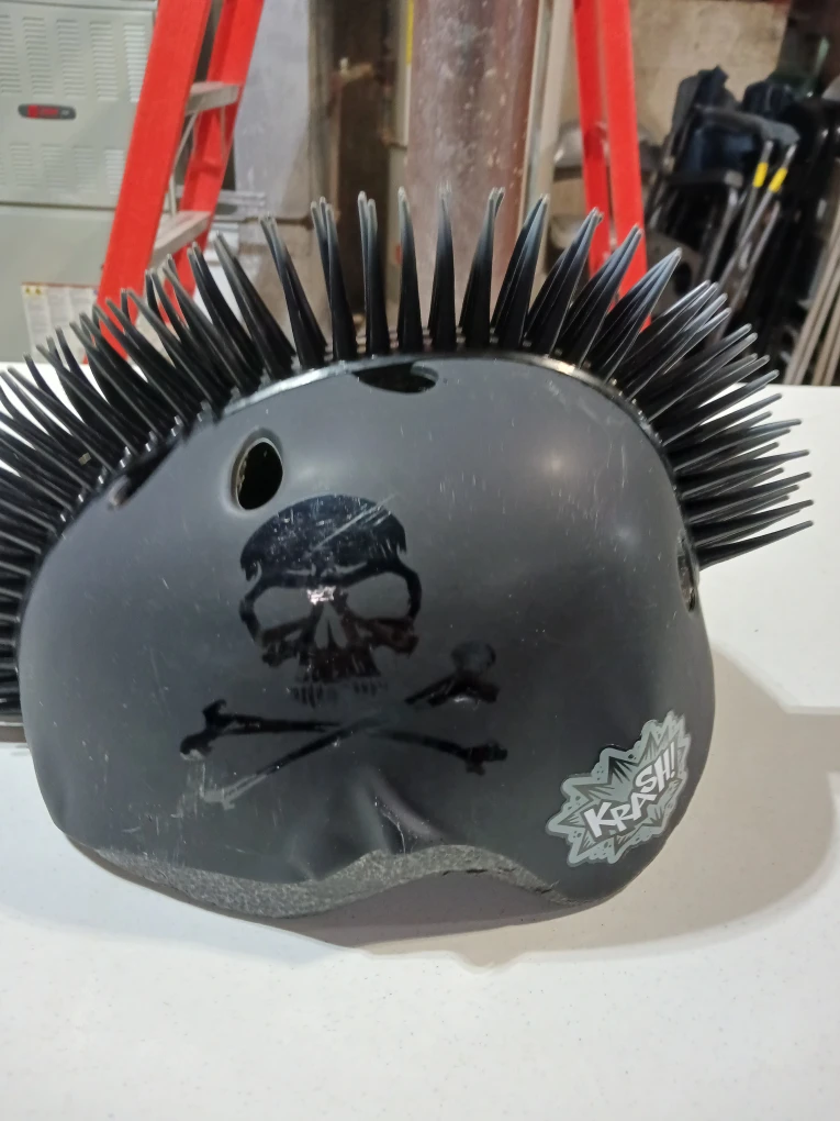 Krash! Black Helmet w/ Mohawk - photo 3