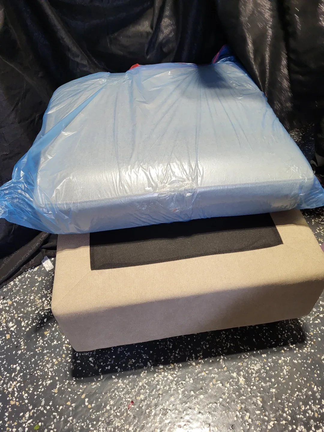 Beige Ottoman Footstool thumbnail