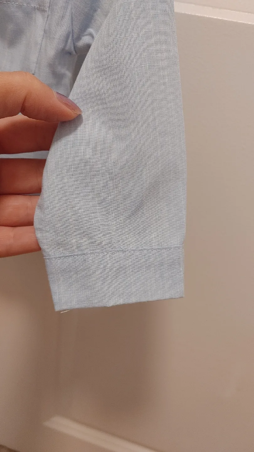 Baby Blue Button-Up Shirt - Size 6-9 Months image indicator(5)