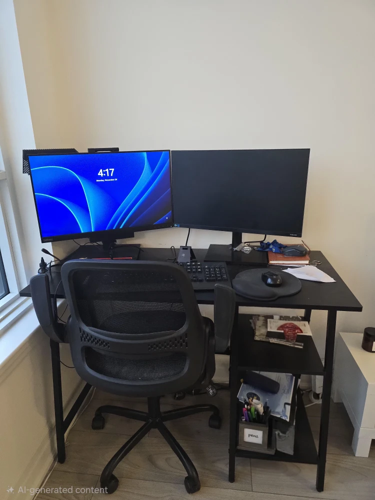 2 office tables and 2 office chairs - photo 2