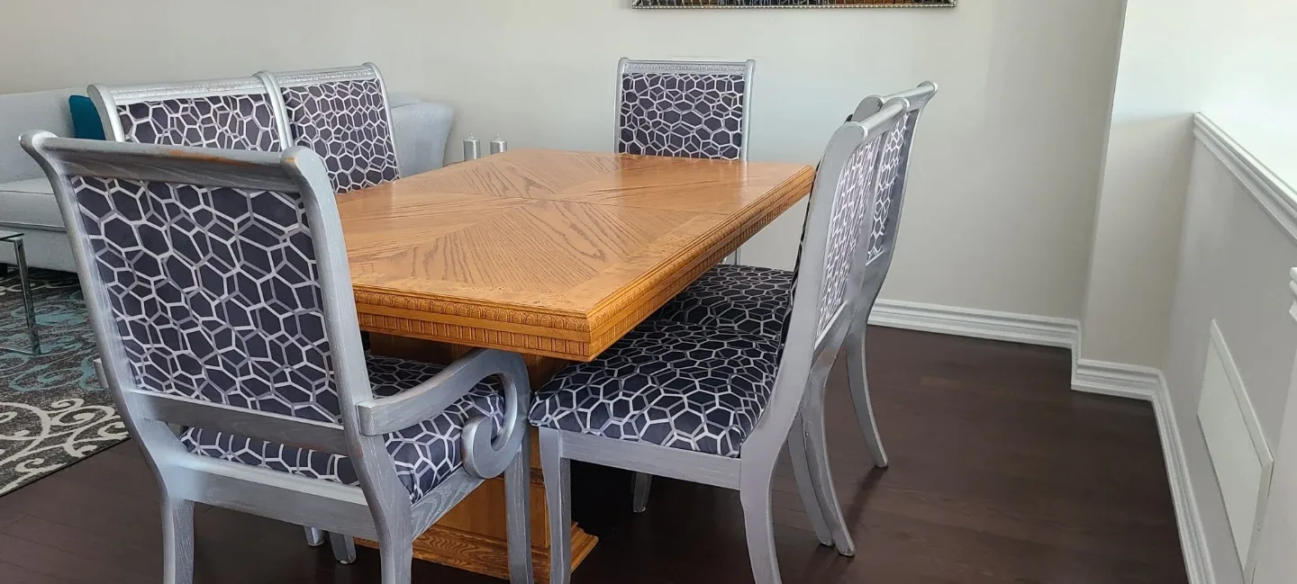 Wooden Dining Table Set with 6- 8 Chairs image indicator(5)